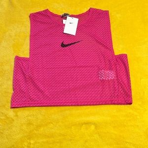 PINK NIKE crop top Jersey